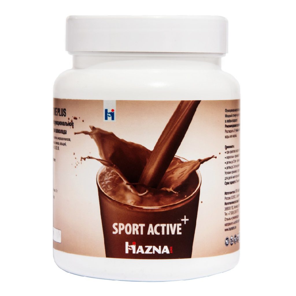 Функциональное питание «Sport active plus» «Sport active plus» со вкусом шоколада - инновационное функциональное питание, разработанное для людей, ведущих здоровый образ жизни. «Sport active plus» станет отличным дополнением к Вашему ежедневному рациону.
