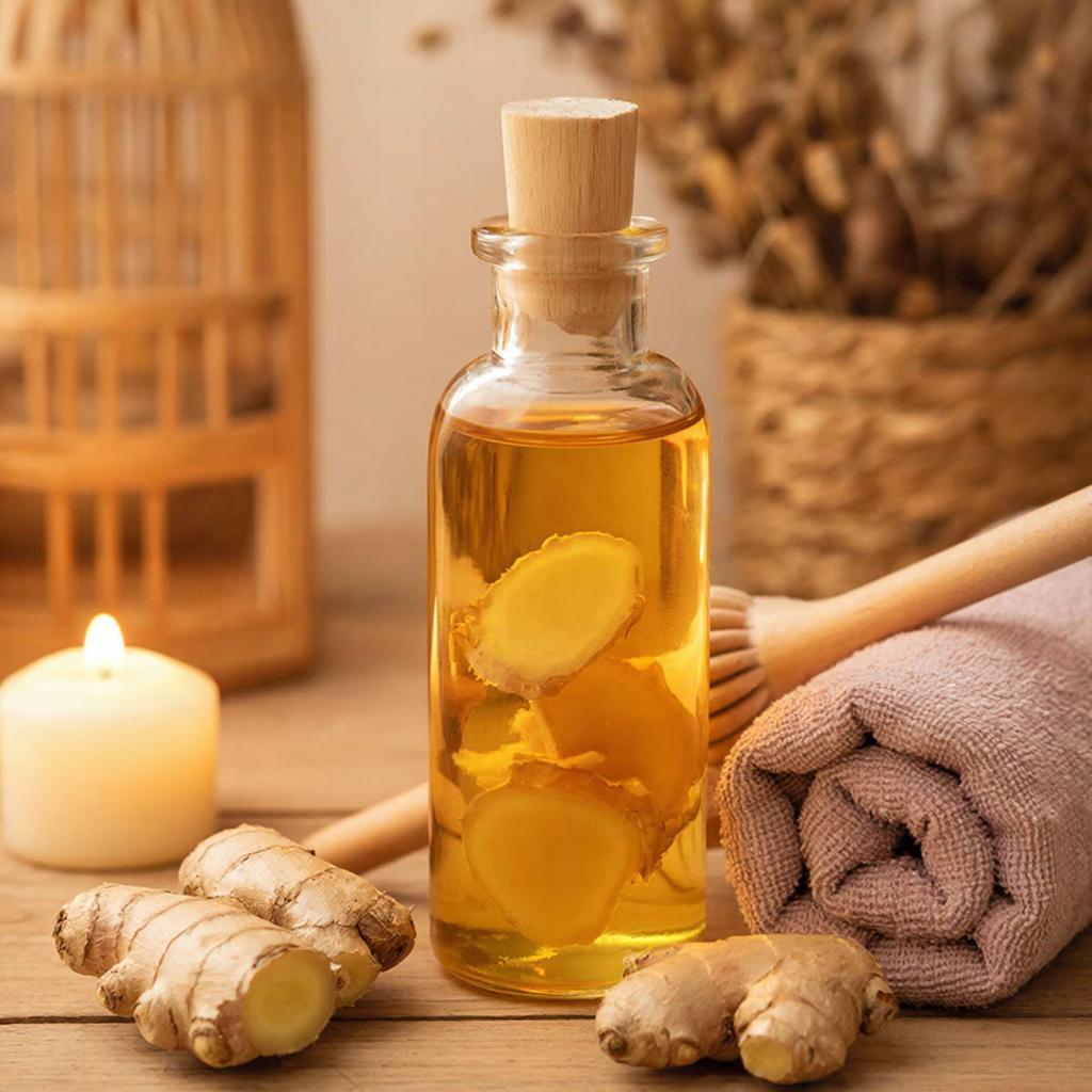 Золотой корень тепла: как имбирное масло для массажа меняет ощущения и тело